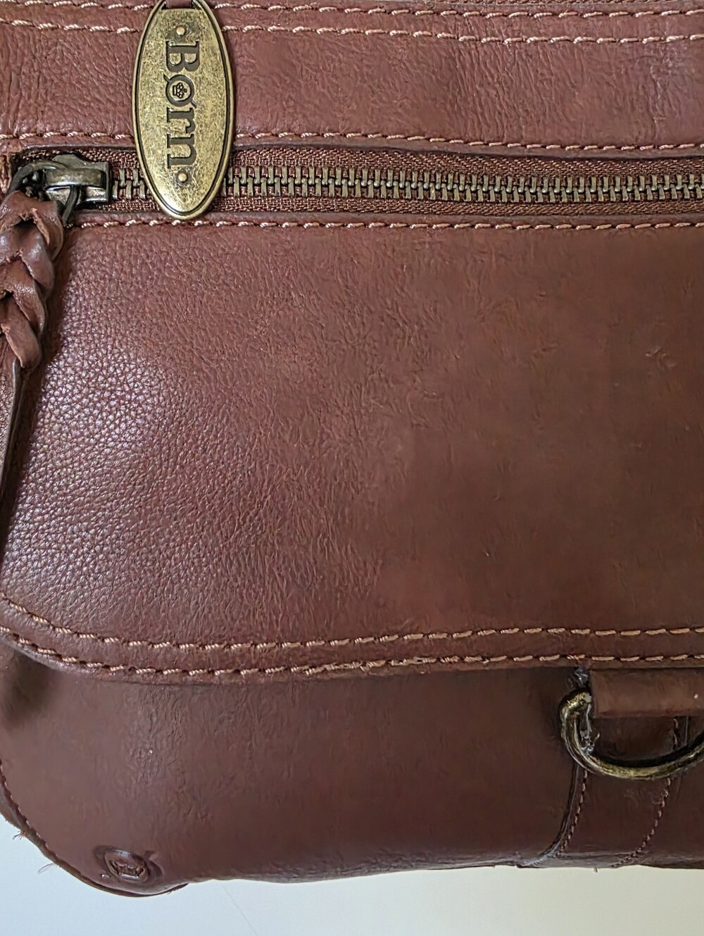 Born Penny Brown Leather Crossbody Bag - Picture 6 of 14